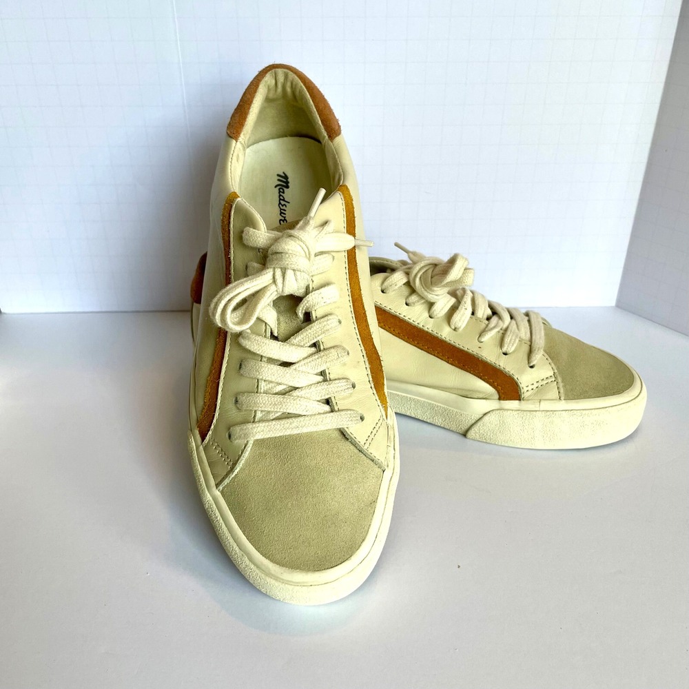 Sidewalk Low-Top Sneakers in Colorblock‎ Leather and Suede Women 8 Men 6.5